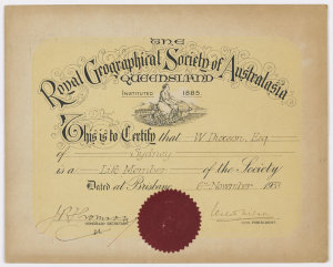 Item 04: Royal Geographical Society of Australasia Quee...
