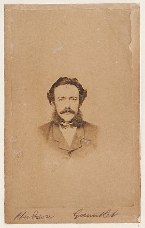 Captain John Hudson of the ship Gauntlet, ca. 1865-1870...