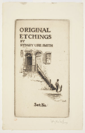 Item 01: Original etchings [Title page for Set No. 1, 1...