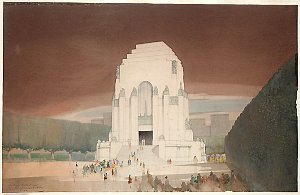 ANZAC War Memorial, Hyde Park, 15 September 1930 / draw...