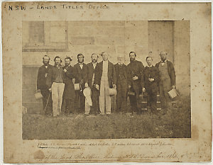 Staff of the Land Titles Office, Sydney, December 1864 ...