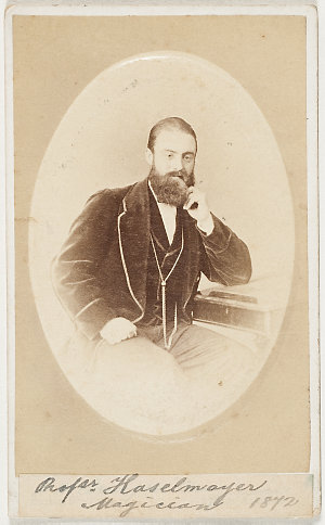 Professor Haselmayer, 1872 / photographer Burton Brothe...