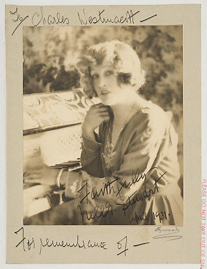 Nellie Stewart [as herself], ca. 1920 / Cazneaux