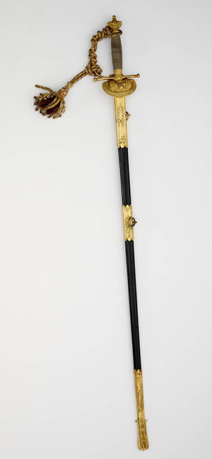 Sir Richard Bourke's ceremonial sword and scabbard