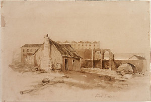 Tank Stream, 1842 / John Skinner Prout