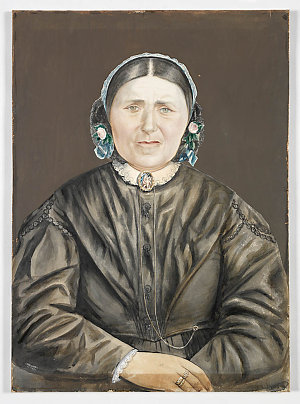 [Portrait of Magdalena Lollbach, wife of Johann Georg L...