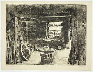 Item 02: The Blacksmiths Shop, 1925 / Sydney Ure Smith