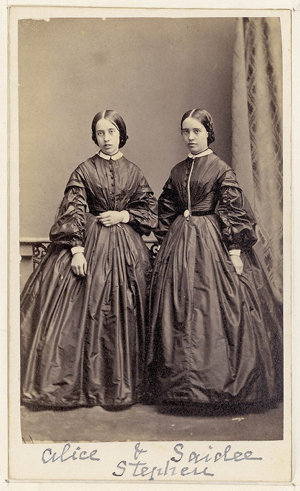 Alice & Saidee [i.e. Sarah] Stephen, 1863 / Dalton's, S...