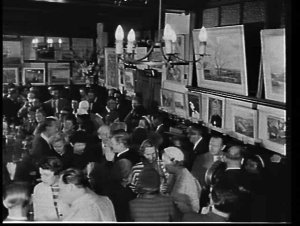 Art exhibition in the Newcastle Hotel, George Street, S...