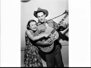 Country singer Reg Lindsay and Joan Clarke on the Hour ...