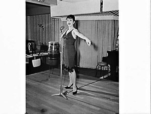 Singer Lorraine Hunt at the Foxhole nightclub, Kings Cr...
