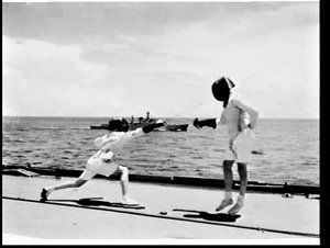 Royal Australian Navy exercise SATEX (?), Brisbane to M...