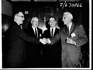 US Ambassador Ed Clarke at a Continental Oil party at t...
