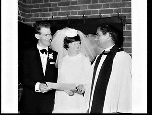 Parkes-Williams wedding, Church of England, Port Kembla