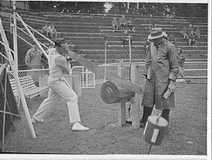 Wood sawing contest, Royal Easter Show 1965, Sydney Sho...