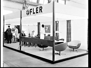 Fler exhibit, Furniture Show 1967, Sydney Showground