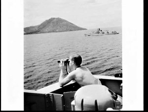 A/B W.M. O'Rourke of Newcastle on HMAS Sydney abreast o...