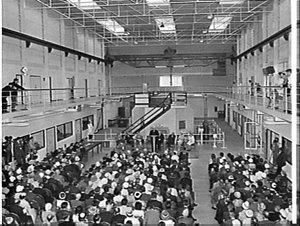 Prime Minister Menzies opens two new buildings, Lucas H...
