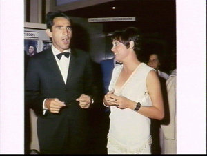 Actor Walter Chiari and Rowena Wallace at the premiere ...