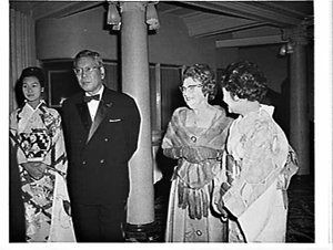 State dinner, official visit of the Japanese Prime Minister 1963, Wentworth Hotel, Sydney