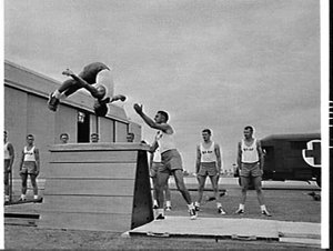 RAAF physical training instructors athletic demontratio...