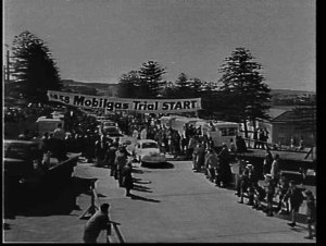 Volkswagen starting the 1958 Mobilgas Trial around Aust...