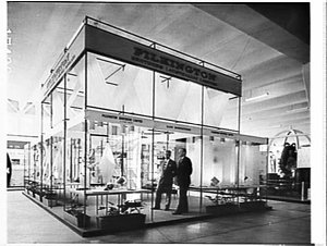 Pilkington Brothers glass exhibit, British Exhibition, ...