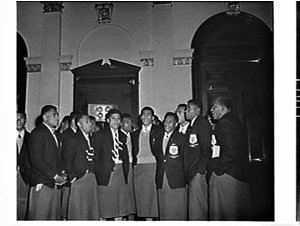 Mayor Jensen holds a civic reception for the Fiji Rugby...