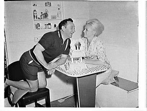 Syd Heylen and Patti Brittain photographed for TV Times...