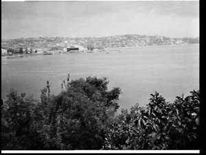 Rose Bay Flying Boat Base from east Rose Bay