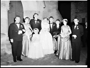 Harry Scales-Miss Melrose wedding, 1954