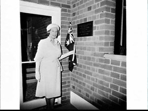 Lady Cutler opens the War Widows' home units Una Boyce ...