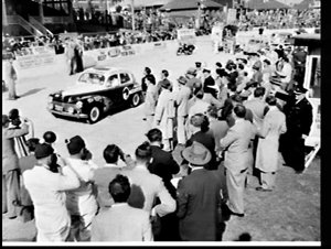 Start of the Redex round Australia, 1954, Sydney Showgr...