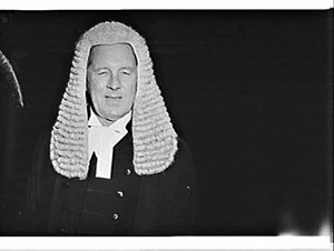 Portrait of Sir Kenneth McCaw, NSW Attorney-General, in...