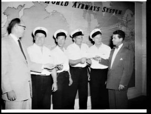 Pan Am (Pan American Airways) crew, Kingsford Smith Air...