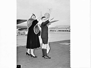 Gary McMahon leaves for Disneyland on a Pan Am flight, ...