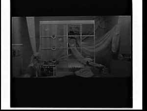 ICI terylene curtain material display in Anthony Horder...