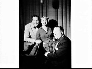 Pianist Arthur Young with either Betty Ankers or Pat Ka...