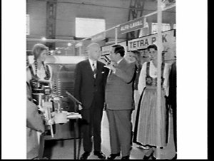 Swedish Ambassador visits the Alfa-Laval stand at an in...