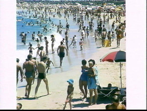 Crowd at Bondi Beach