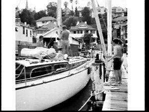 Preparations for the Sydney-Hobart Yacht Race 1969, Rus...