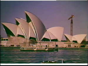 Sydney Opera House under construction