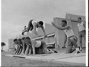 RAAF physical training instructors athletic demontratio...