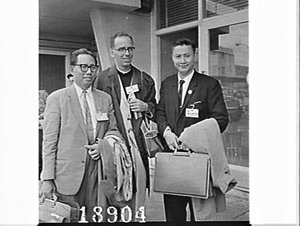 Indonesian church group (arriving for an ecumenical con...