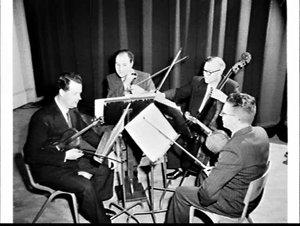 Melbourne Victorian String Quartet in the ABC Studio, S...