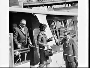 US President Lyndon Johnson in Sydney