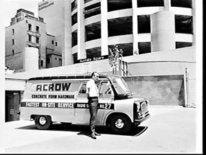 Acrow (concrete form hardware) Bedford van, Australia S...
