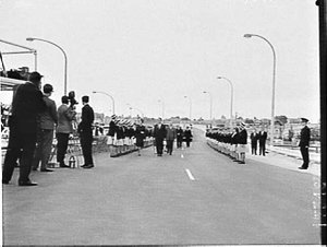 Gladesville Bridge official opening by Princess Marina