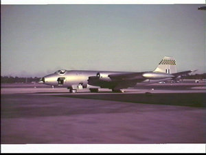 RAAF Canberra jet bomber, Williamtown Base (?)