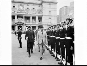 Governor-General Sir Zelman Cowen unveils the First Fle...
